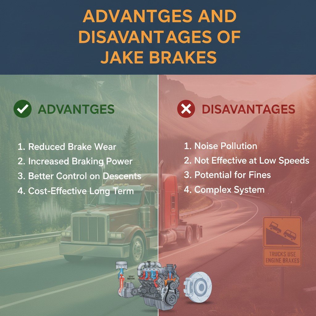 Advantages and Disadvantages of Jake Brakes
