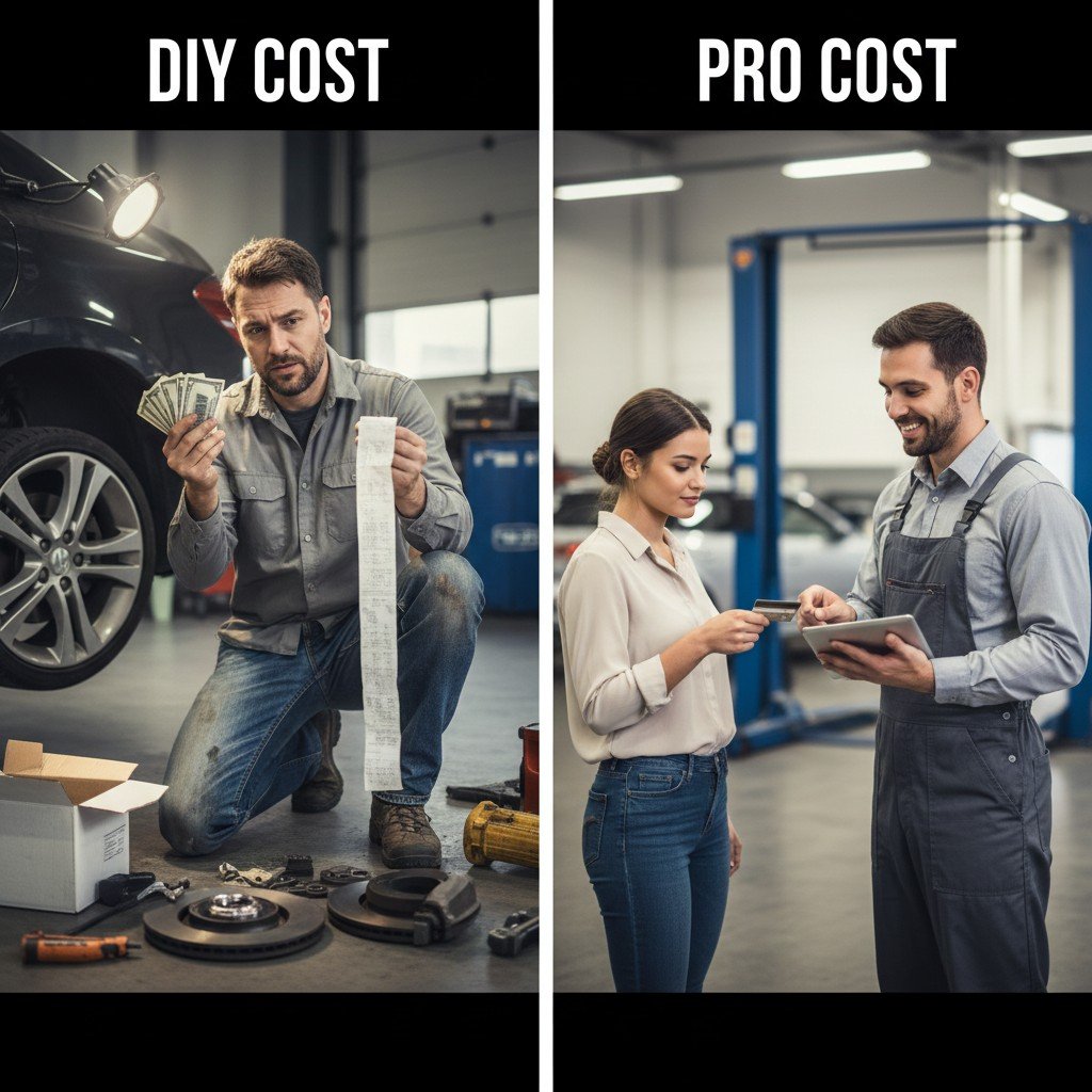 Comparison of expenses: doing it yourself versus hiring a professional service.