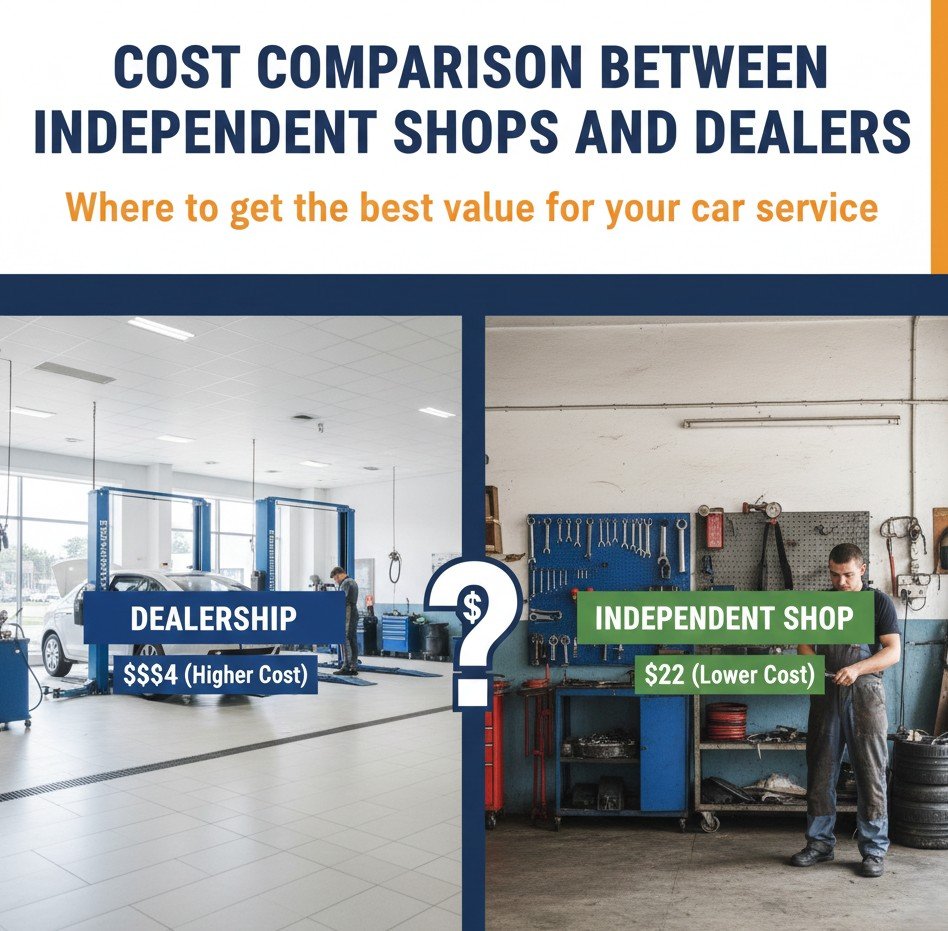 Cost Comparison between Independent Shops and Dealers