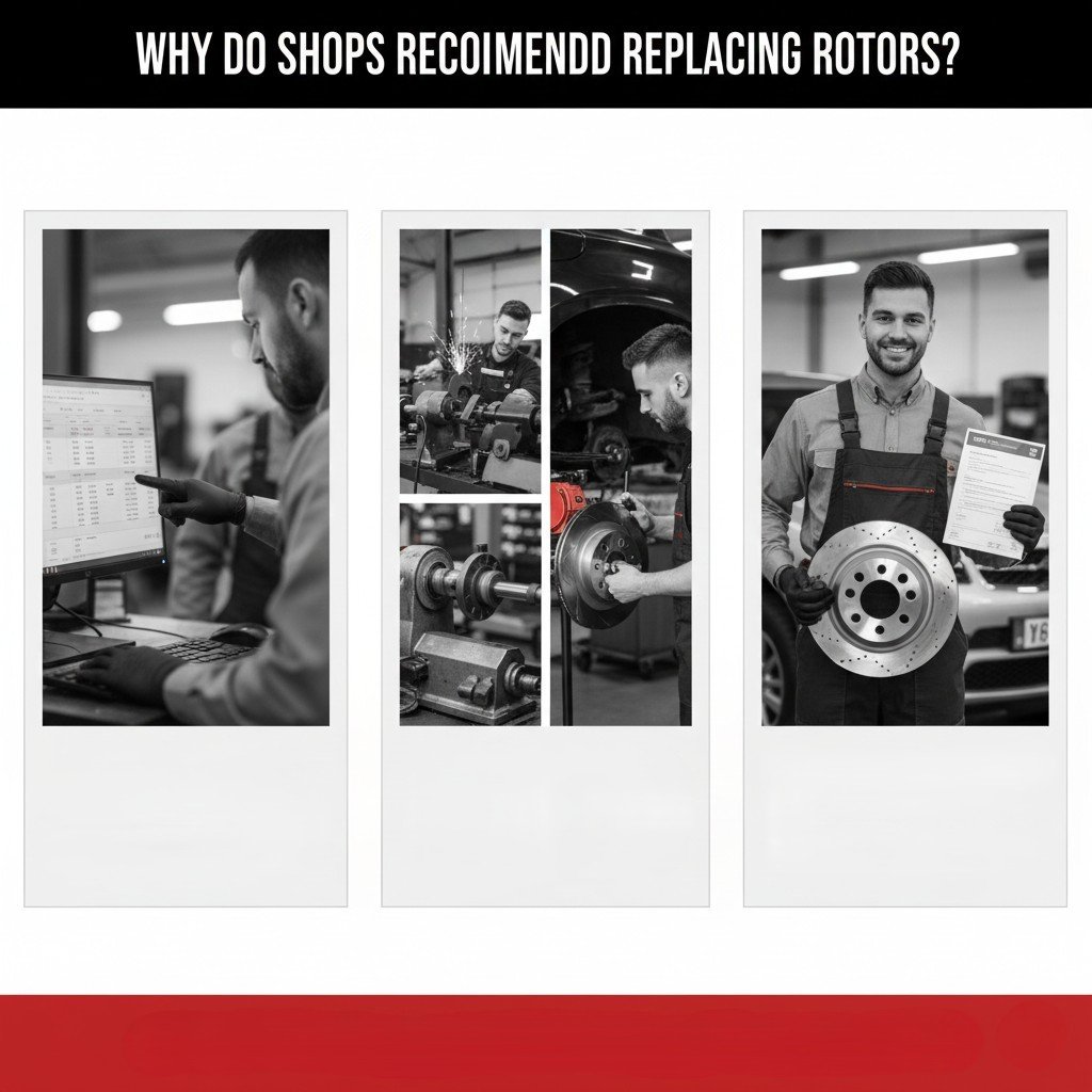 Do you often hear shops telling you that you should replace your rotors? Why do shops recommend replacing rotors?