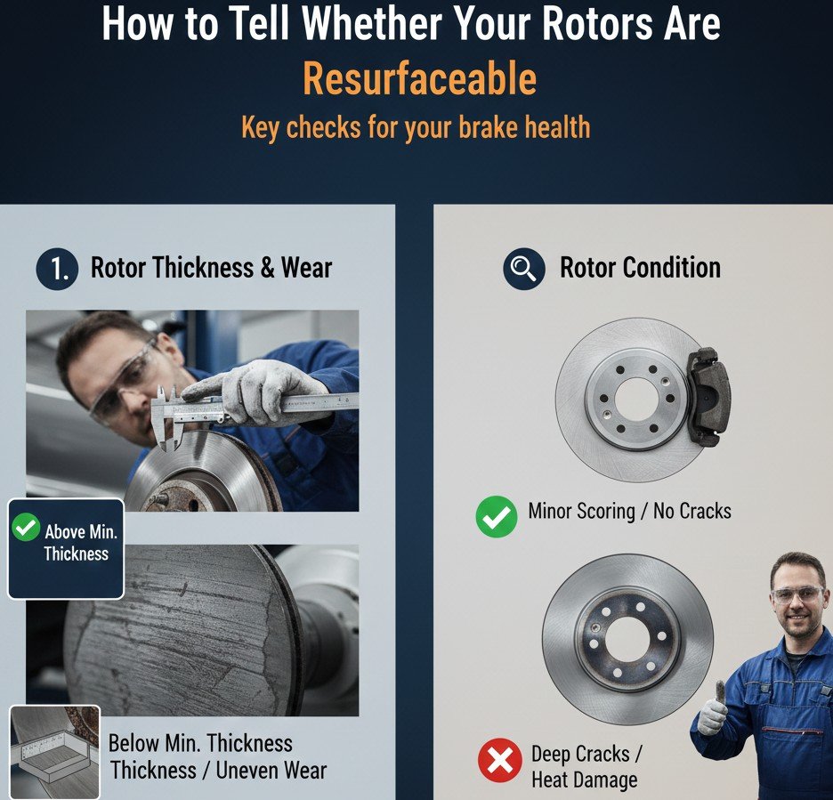 How to Tell Whether Your Rotors Are Resurfaceable