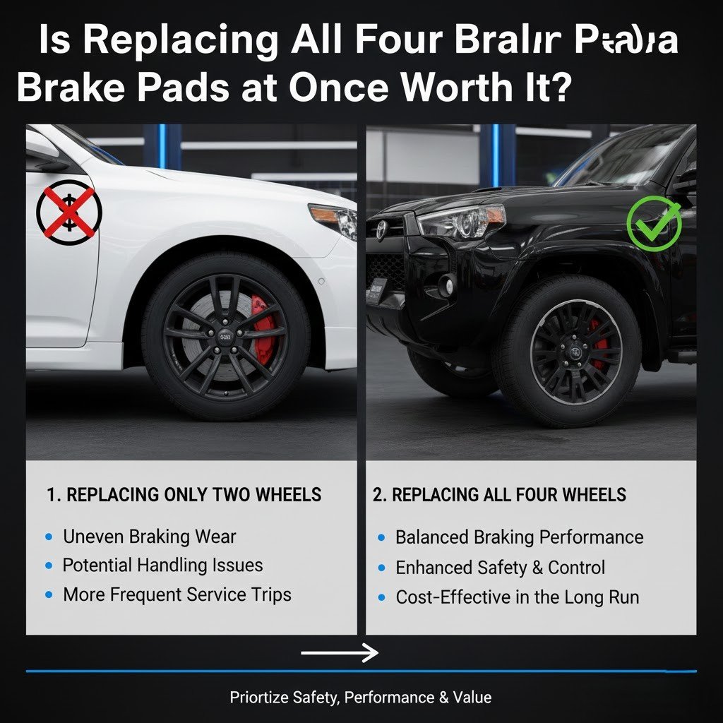 Is the replacement of all four pads at once worth it?