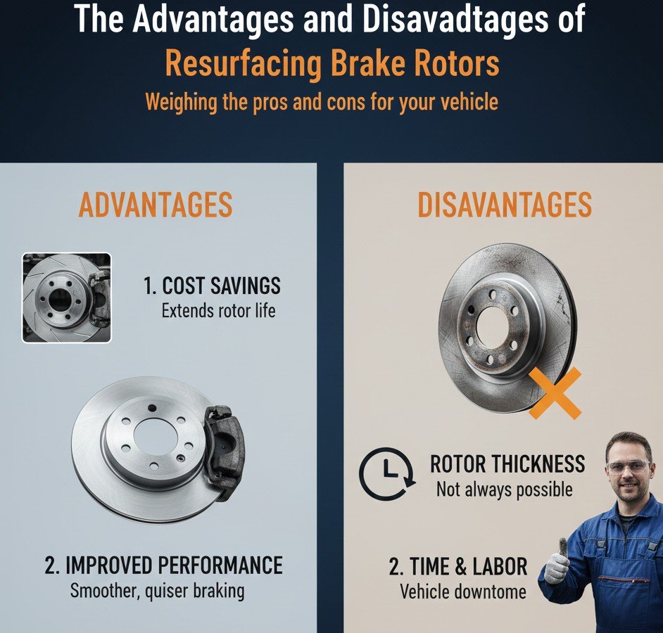 The Advantages and Disadvantages of Resurfacing Brake Rotors