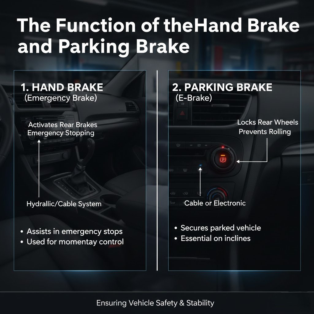 The Function of the Hand Brake and Parking Brake