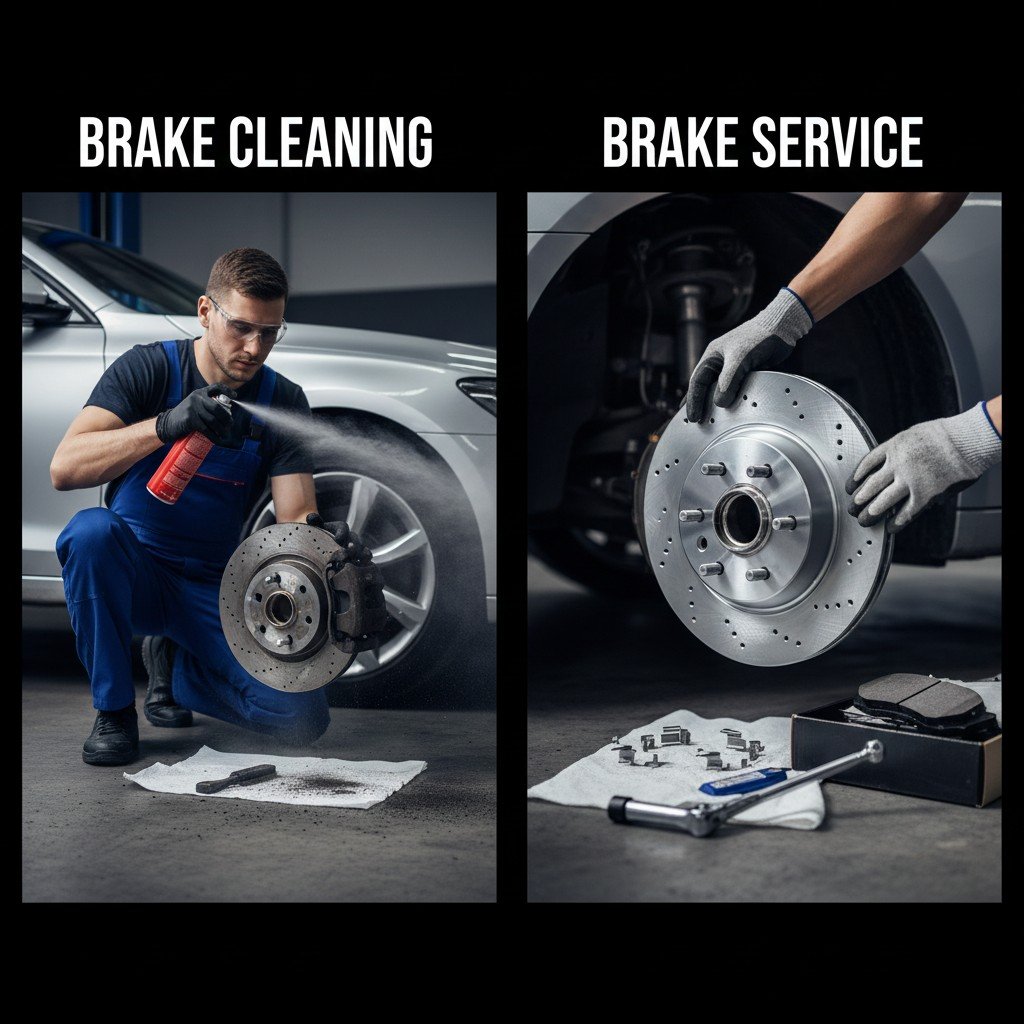 The Main Differences Between Brake Service and Brake Cleaning