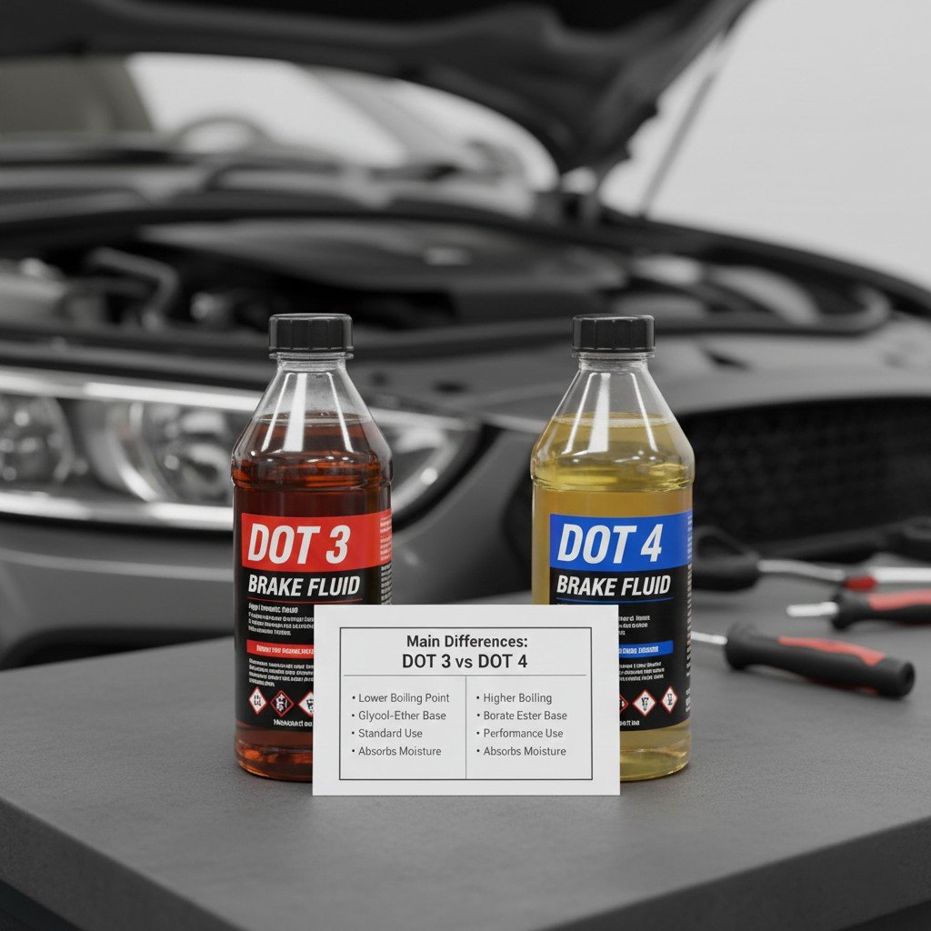 The Main Differences Between DOT 3 and DOT 4 Brake Fluid
