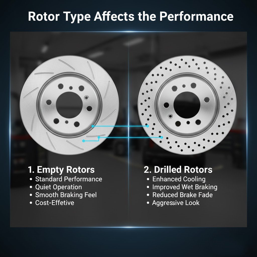 The rotor type affects the performance