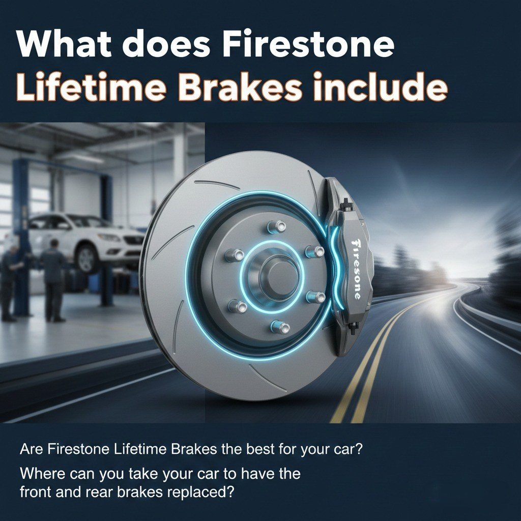 What does the Firestone Lifetime Brakes include?
