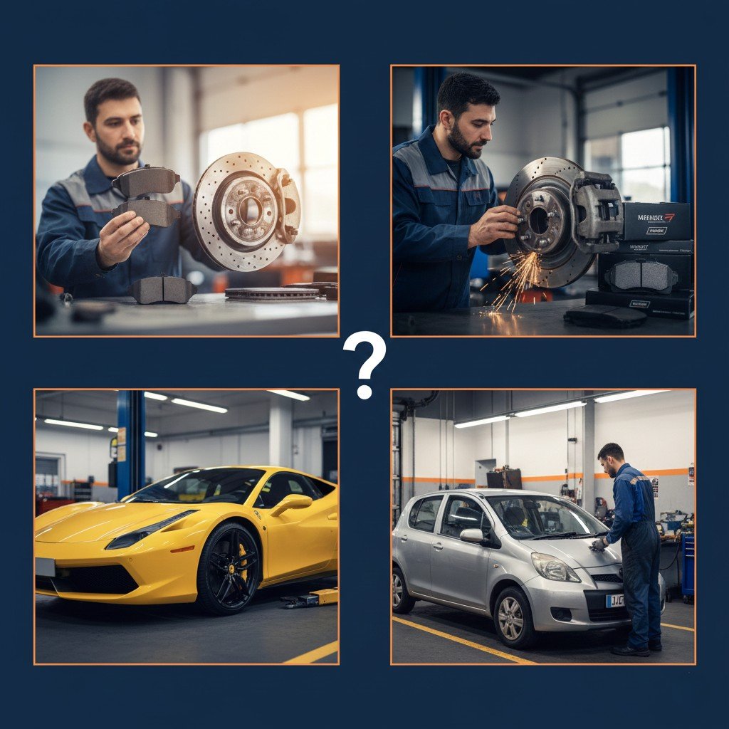 What's the average cost range for a standard brake pad replacement at US auto repair shops?