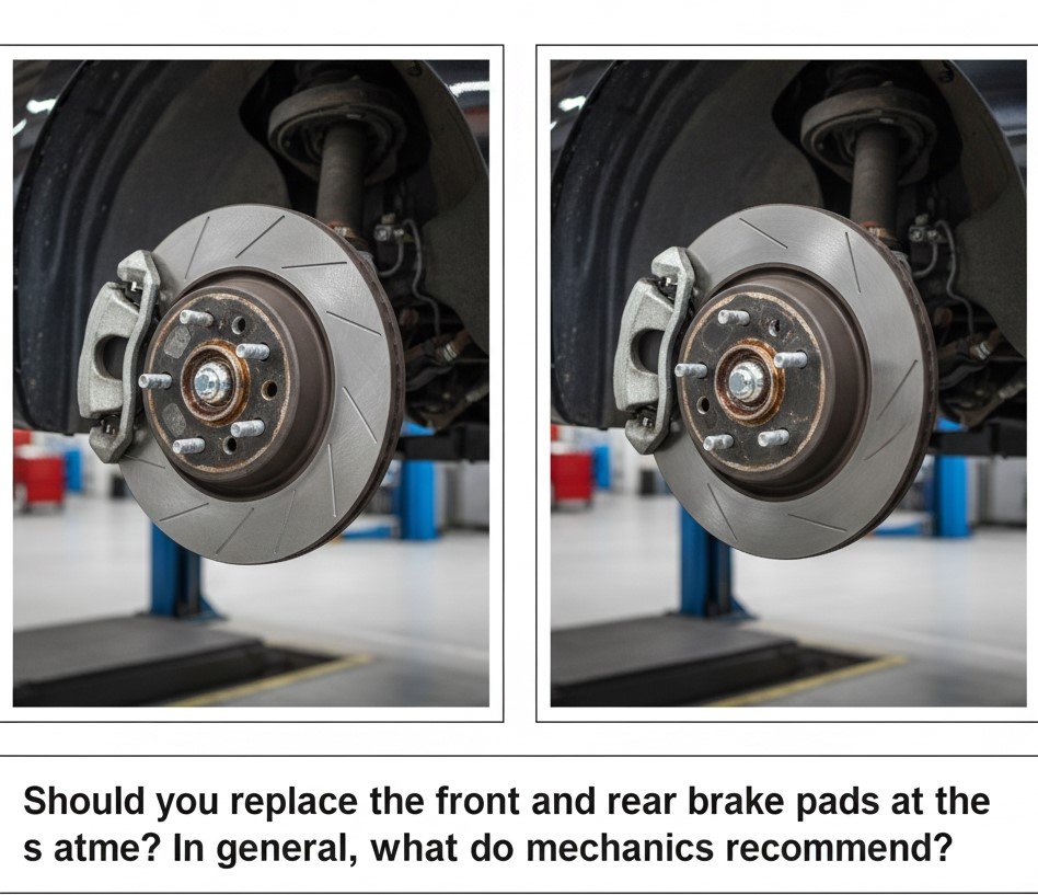 Rear and front brake pads