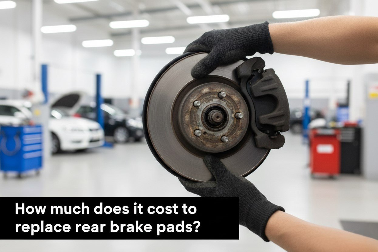 Rear brake pad replacement